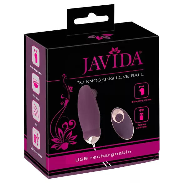 Javida - ou vibrator cu telecomandă - pulsații - mov