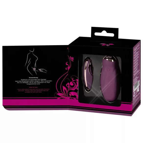 Javida - ou vibrator cu bile rotative, radio, purtabil (mov)