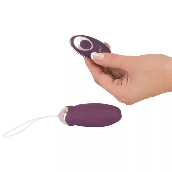 Javida - ou vibrator cu bile rotative, radio, purtabil (mov)