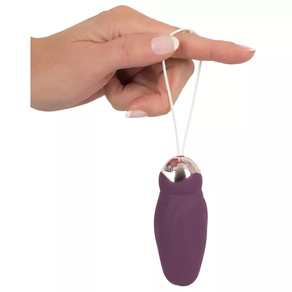 Javida - ou vibrator cu bile rotative, radio, purtabil (mov)