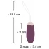 Javida - ou vibrator cu bile rotative, radio, purtabil (mov)