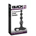 Black Velvets - vibrator anal cu bile - silicon negru