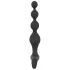 Black Velvets - vibrator anal cu bile - silicon negru