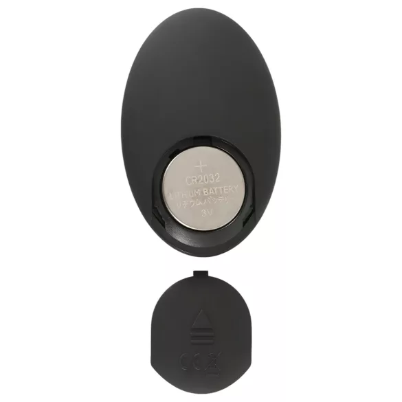 ANOS - vibrator anal cu bile rotative - negru