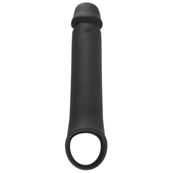 Rebel - mânecă pentru penis cu vibrații, wireless, reîncărcabilă, negru