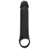 Rebel - mânecă pentru penis cu vibrații, wireless, reîncărcabilă, negru