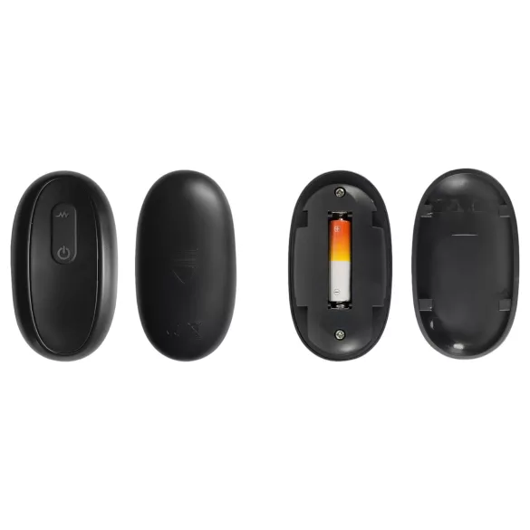 Rebel - mânecă pentru penis cu vibrații, wireless, reîncărcabilă, negru