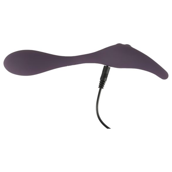 Couples Choice - vibrator dublu cu telecomandă, reîncărcabil - mov