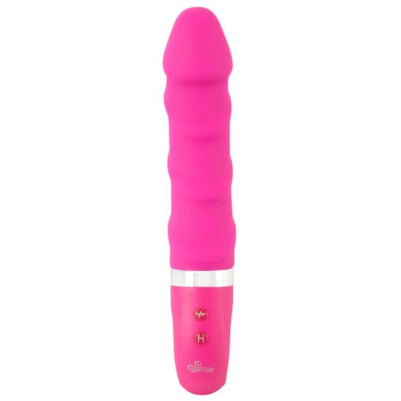 SMILE Soft - vibrator încălzitor reîncărcabil - silicon roz