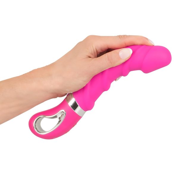 SMILE Soft - vibrator încălzitor reîncărcabil - silicon roz