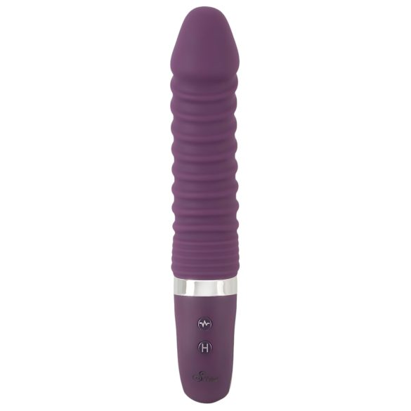 SMILE Soft - vibrator reîncărcabil cu încălzire - silicon mov