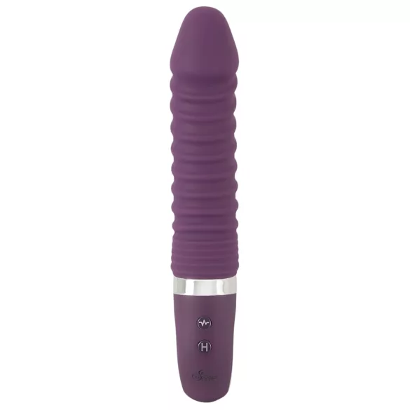 SMILE Soft - vibrator reîncărcabil cu încălzire - silicon mov