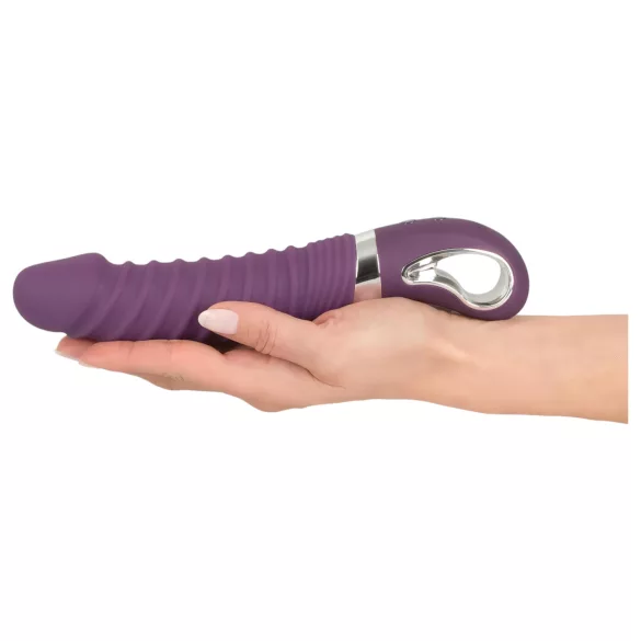 SMILE Soft - vibrator reîncărcabil cu încălzire - silicon mov