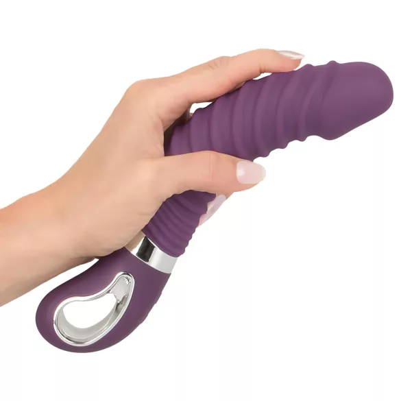 SMILE Soft - vibrator reîncărcabil cu încălzire - silicon mov