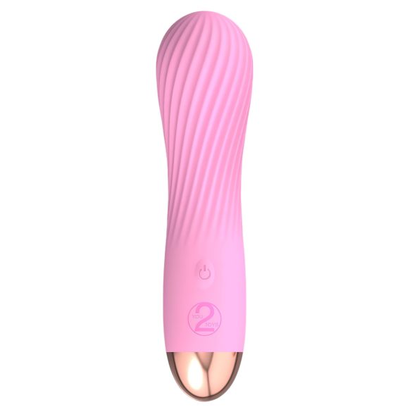 Cuties Mini - vibratoare spiralate, reîncărcabil, waterproof, roz