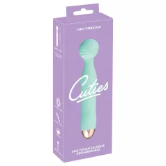   Cuties Mini Wand - reîncărcabil, rezistent la apă, vibrator pentru masaj (verde)