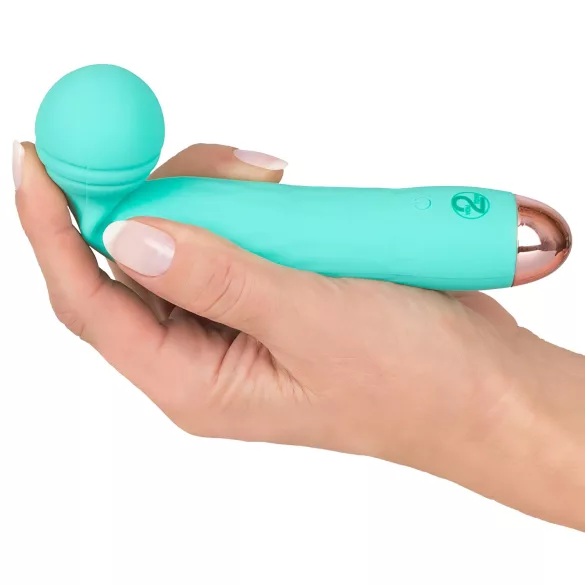 Cuties Mini Wand - reîncărcabil, rezistent la apă, vibrator pentru masaj (verde)
