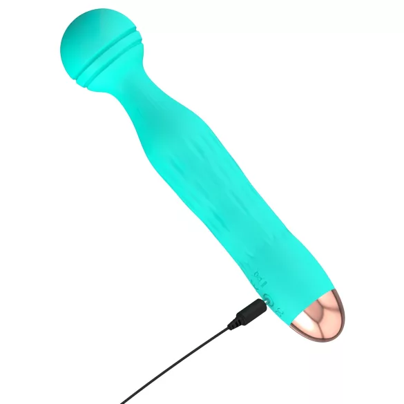 Cuties Mini Wand - reîncărcabil, rezistent la apă, vibrator pentru masaj (verde)