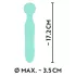 Cuties Mini Wand - reîncărcabil, rezistent la apă, vibrator pentru masaj (verde)