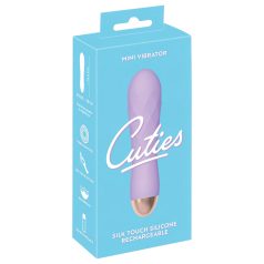   Cuties Mini - vibrator reîncărcabil impermeabil cu textură grilă lila