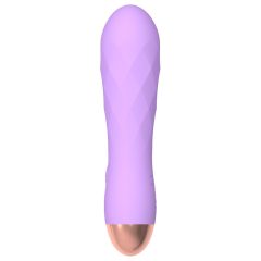  Cuties Mini - vibrator cu acumulator, impermeabil, cu design plasă (violet)
