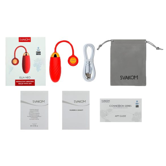 Svakom Ella Neo - ou vibrator inteligent - roșu