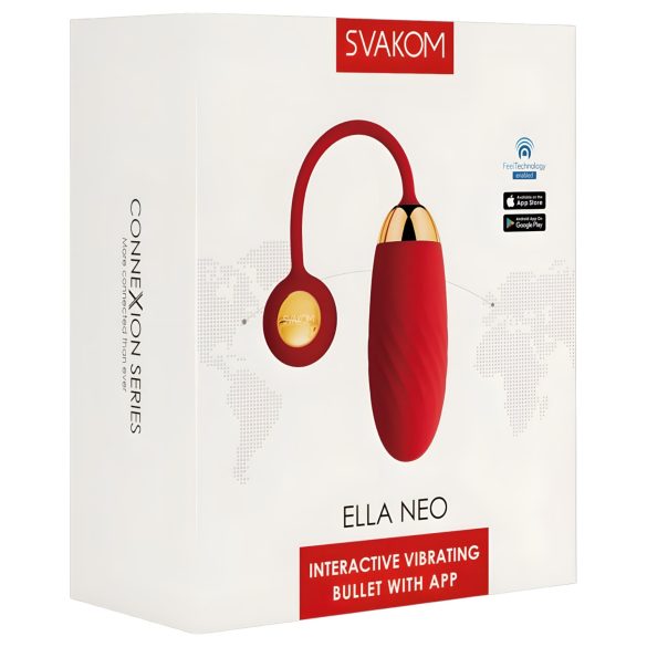 Svakom Ella Neo - ou vibrator inteligent - roșu