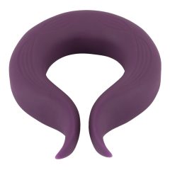   Couples Choice - inel penis alimentat cu baterie, cu motor dublu (violet)