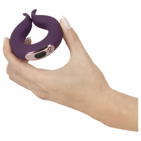 Couples Choice - inel penian vibrator cu 2 motoare, reîncărcabil, mov