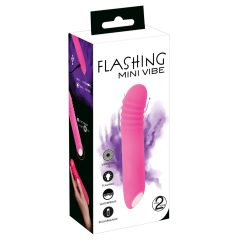   You2Toys - Flashing Mini Vibe - vibrator luminos, reîncărcabil (roz)