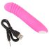 You2Toys - Flashing Mini Vibe - vibrator luminos reîncărcabil (roz)