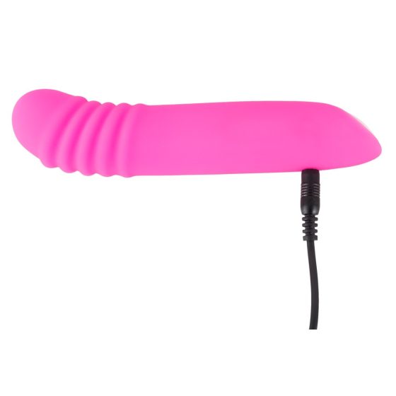You2Toys - Flashing Mini Vibe - vibrator luminos, reîncărcabil (roz)