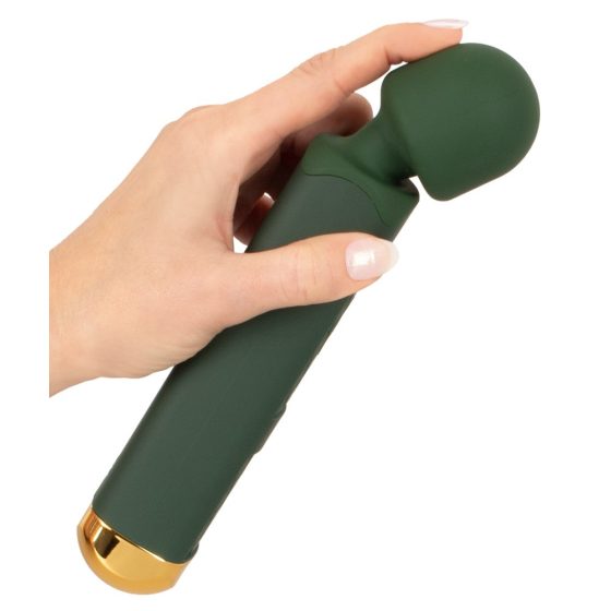 Bagheta de Iubire Smarald - vibrator de masaj cu acumulator, impermeabil (verde)