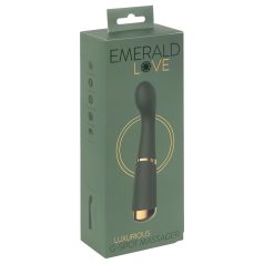   Emerald Love - vibrator pentru punctul G, reîncărcabil, impermeabil - verde