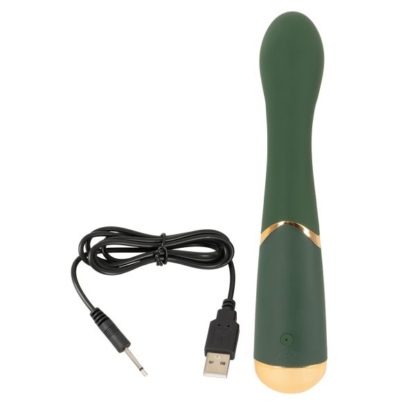 Emerald Love - vibrator pentru punctul G, reîncărcabil, impermeabil - verde