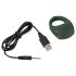 Emerald Love - inel vibrant din silicon, impermeabil, cu acumulatori (verde)