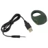 Emerald Love - inel vibrator rezistent la apă, reîncărcabil - verde