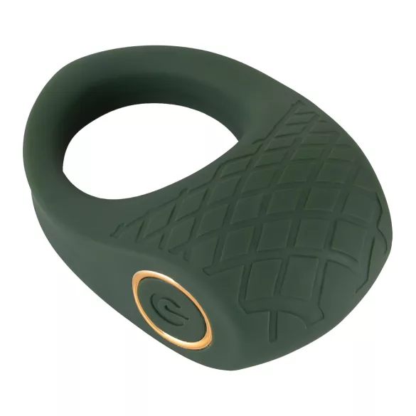 Emerald Love - inel vibrator rezistent la apă, reîncărcabil - verde