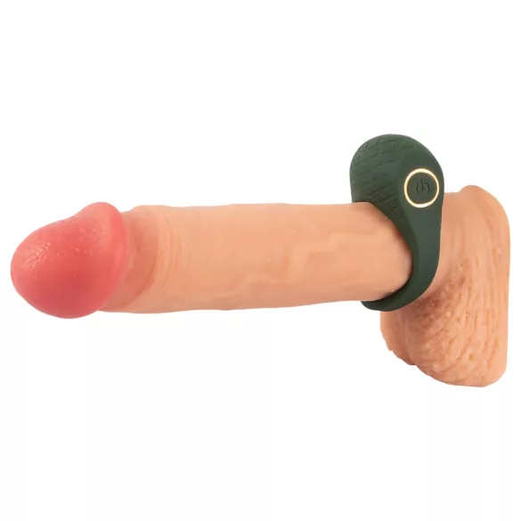 Emerald Love - inel vibrator rezistent la apă, reîncărcabil - verde