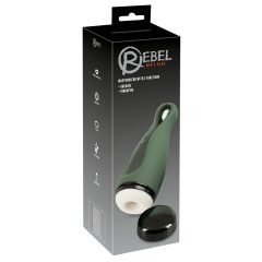   Rebel 2 Functions - masturbator vibrator și cu aspirație, cu baterie reincarcabilă