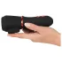 Rebel - vibrator gland cu baterie, 2 motoare - negru