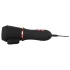 Rebel - vibrator gland cu baterie, 2 motoare - negru
