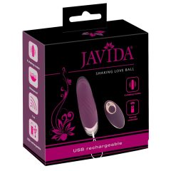   Javida Shaking Love - ou vibratoare cu pulsații, controlate prin radio (mov)