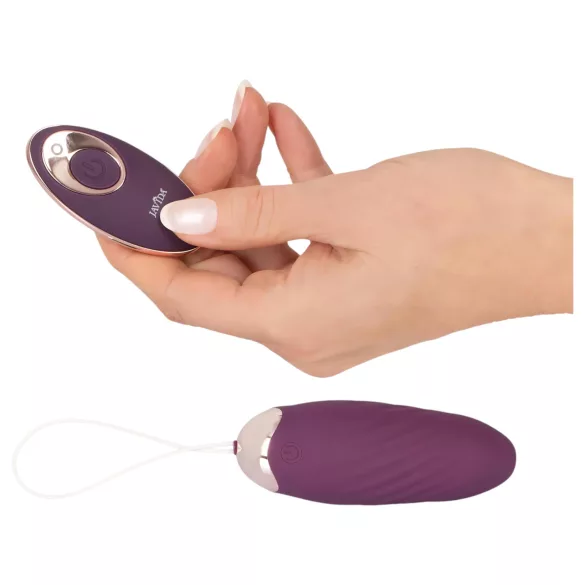 Javida Shaking Love - ou vibrator cu unde radio, purtabil, cu vibrații de împingere (mov)