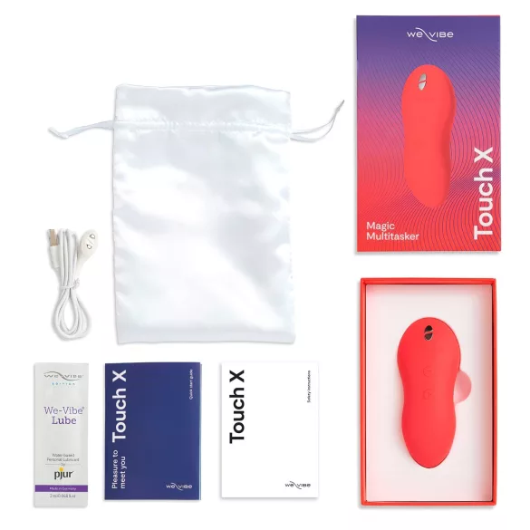 We-Vibe Touch X - vibrator clitoridian reîncărcabil, waterproof, coral