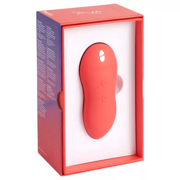 We-Vibe Touch X - vibrator clitoridian reîncărcabil, waterproof, coral