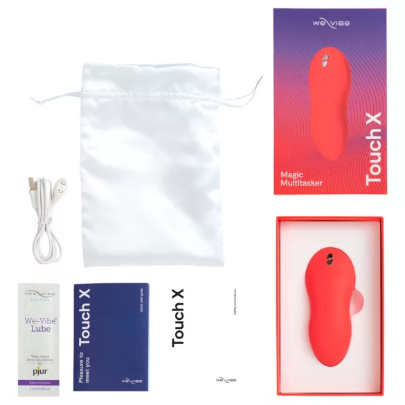 We-Vibe Touch X - vibrator clitoridian reîncărcabil, waterproof, coral
