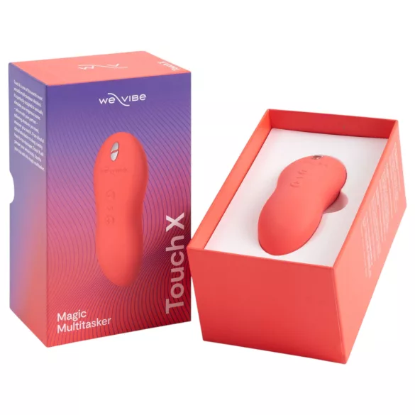 We-Vibe Touch X - vibrator clitoridian reîncărcabil, waterproof, coral