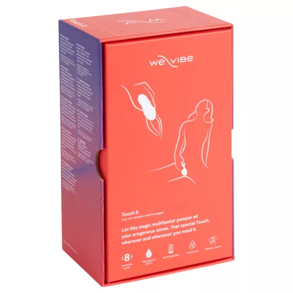 We-Vibe Touch X - vibrator clitoridian reîncărcabil, waterproof, coral