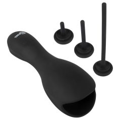 Rebel - vibrator gland cu dilatator - negru
